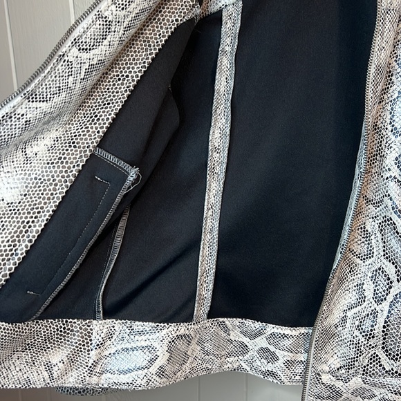 Ruby Red Snake Skin Leather Jacket - Picture 5 of 9